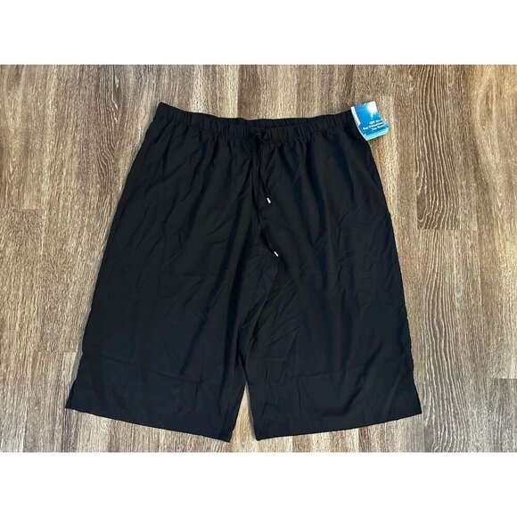Coolibar NWT Wide Leg Culotte Pants Black Cropped UPF 50+ Women's XXL - Picture 1 of 8